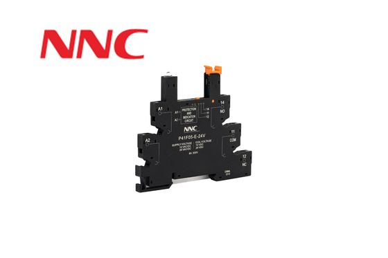 Relay Socket P41F05-E-24V for NNC41 Guide Rail Mounting Type Load Current 8A Insulation Voltage 300V