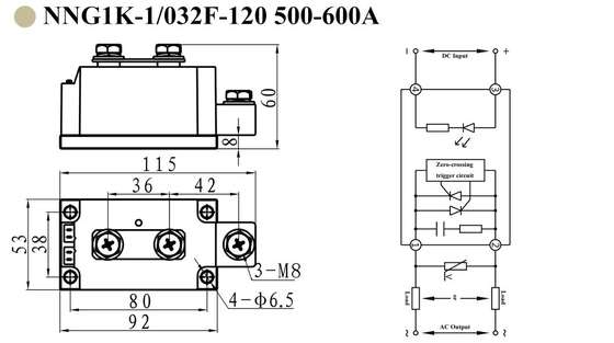 Clion NNG1K HHG1K single phase industrail control SSR with 60-1200VAC output and load current up to 1000A