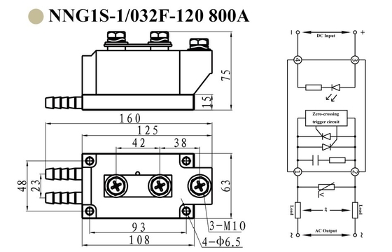 Clion NNG1S HHG1S single phase industrail control SSR with 60-1200VAC output and load current up to 1000A