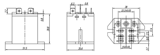 NNC high Power Relay NNC71A(JQX- 30F), electromagnetic relay dc 24V HHC71A flange type