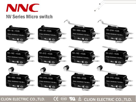 NNC водонепроницаемый микросхема NV серии с различными видами рычага высокоскоростной и точный переключатель для промышленной автоматизации